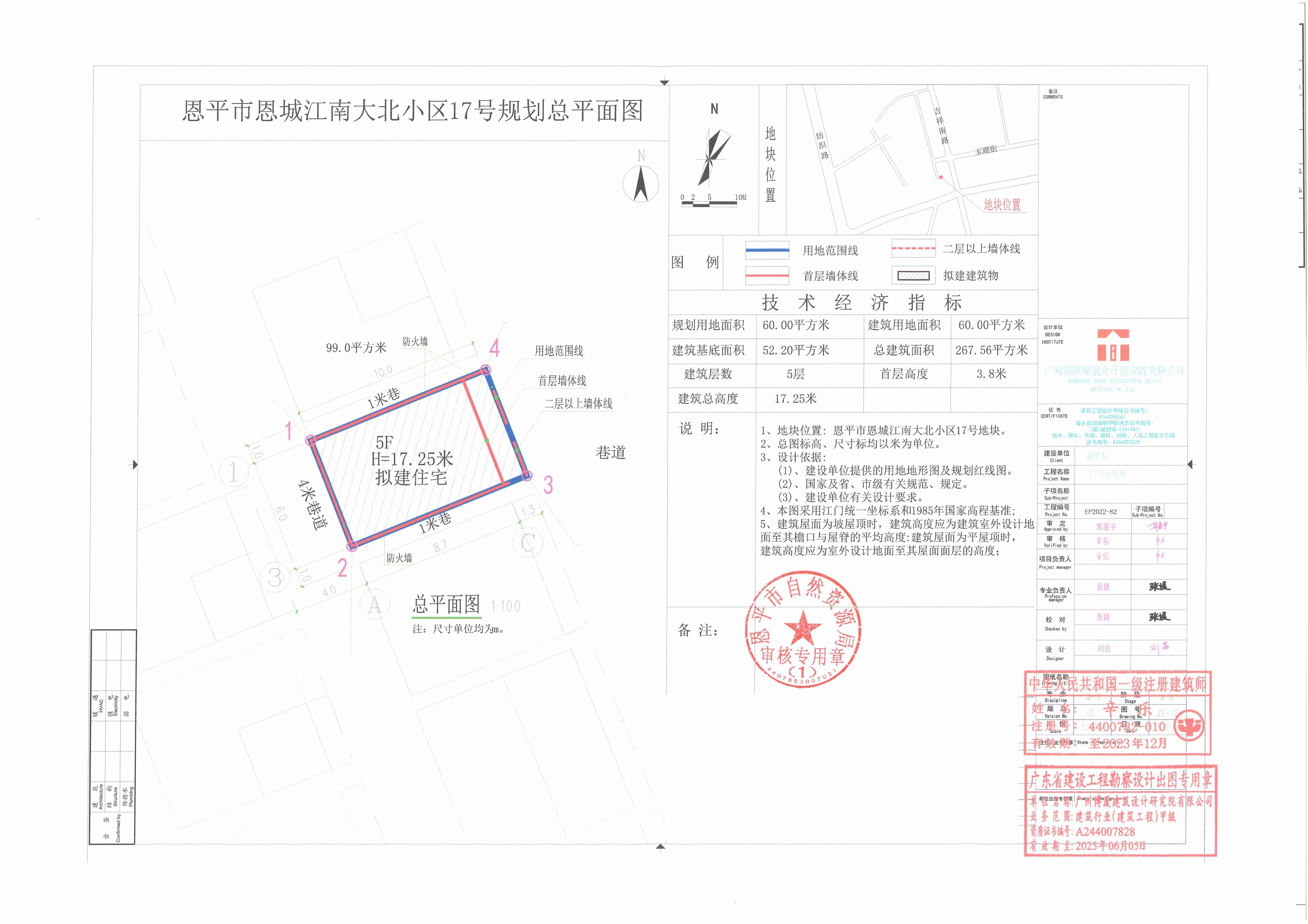 【批后公告】恩平市恩城江南大北小區(qū)17號(hào)規(guī)劃總平面圖_00.jpg