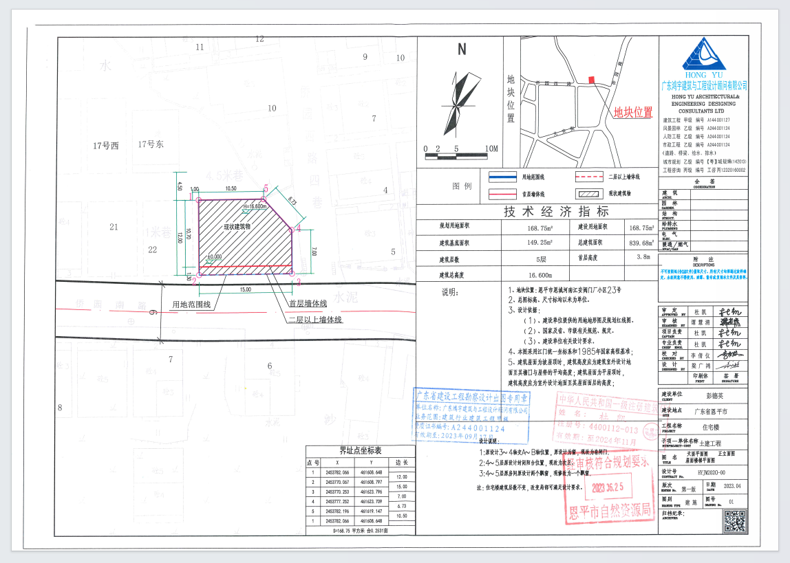 【批后公告】恩平市恩城河南江安閥門廠小區(qū)23號(hào)（彭德英）總平面圖.png