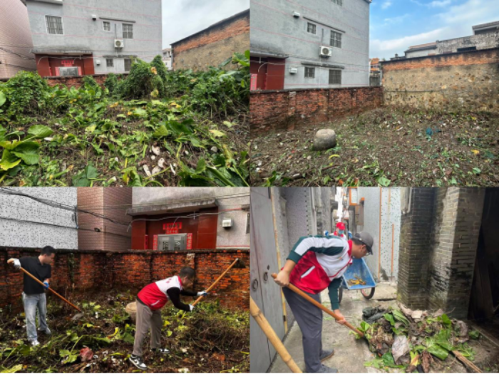 市信訪局黨員干部職工到沙湖鎮(zhèn)南平村委會(huì)深入開展愛國(guó)衛(wèi)生運(yùn)動(dòng) 